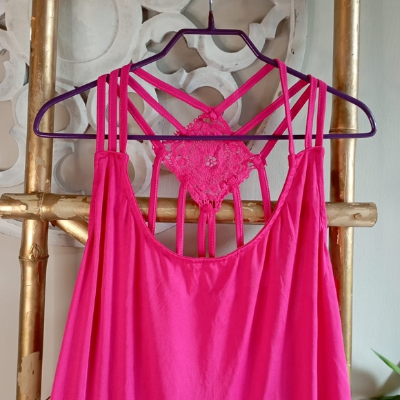 🍁🍁🍁 Fuchsia Pink Plus Top - Picture 2 of 12